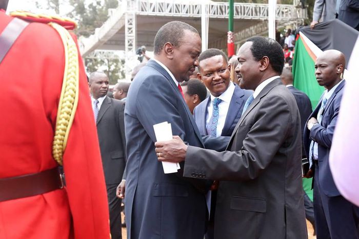 President Uhuru Kenyatta and Kalonzo Musyoka