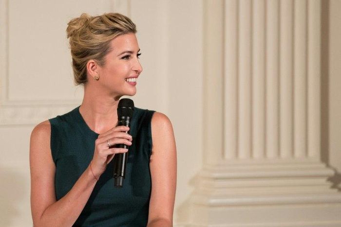 Ivanka Trump speaks during an event with small businesses at the White House in Washington, DC, on August 1, 2017
