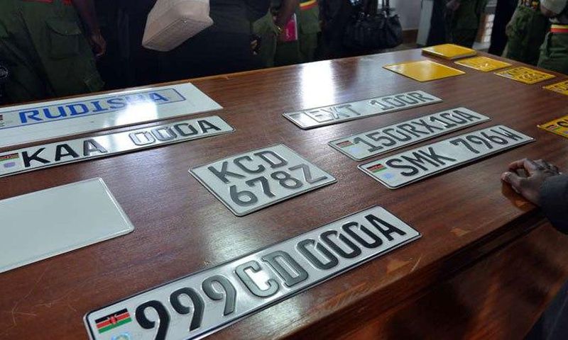 Kenyan number plates