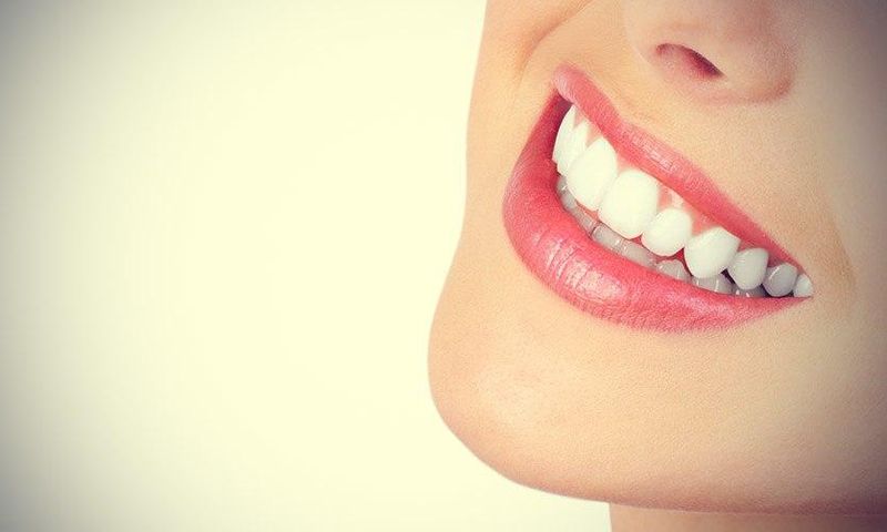 White teeth gives a brighter smile