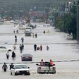 At least three people have been killed in the widespread flooding caused by tropical storm Harvey in Houston