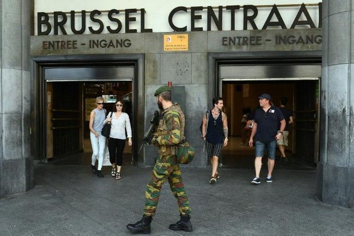 Belgium has increased security around Brussels' Central Station following the failed terror attack