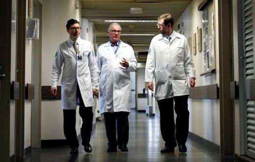 The Brazilian medical team behind the uterus transplant -- doctors Wellington Andraus (L), Luiz Carneiro (C) and Dani Ejzenberg (R) -- say they have two more women waiting to undergo the same procedure