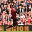 Liverpool's Sadio Mane chases the ball during their English Premier League match against Crystal Palace, at Anfield in Liverpool, on August 19, 2017
