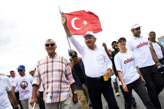 The alleged attack would have hit the final stages of an opposition "justice march" between Ankara to Istanbul to protest at the legal system under Turkey's President Recep Tayyip Erdogan