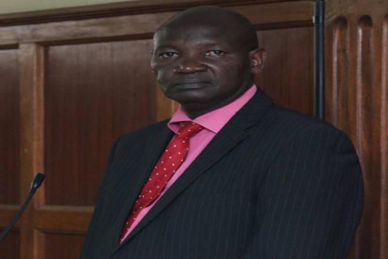 Linus Muriithi in the witness stand