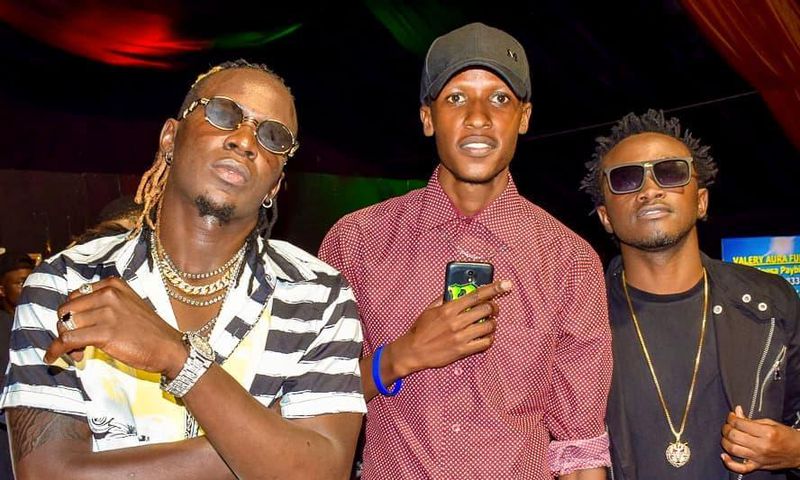 Bahati and Willy Paul share stage for the first time
