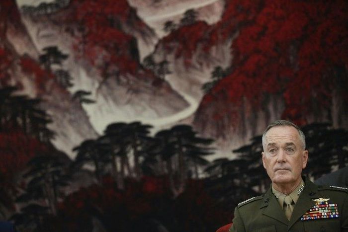 General Joseph Dunford joined top military figures who have spoken out against the violence in Charlottesville