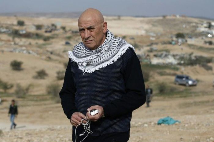 A file picture taken on January 18, 2017 shows Basel Ghattas in the unrecognised Bedouin village of Umm al-Hiran in the Negev desert