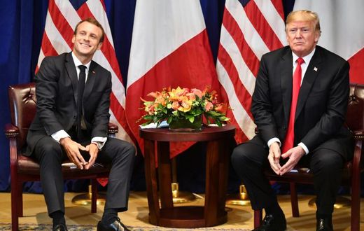 Despite their differences -- Macron is a 40-year-old centrist and Trump a 72-year-old rightwinger -- the French and US leaders initially enjoyed warm ties. But relations have soured