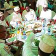 Nasa leaders enjoying Iftar with the NASA leadership at Serani Arab Boys Grounds.