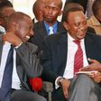 Nasa leader Kalonzo Musyoka (right), President Uhuru Kenyatta and Deputy President William Ruto at a past function in Kericho.
