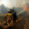 Greece's fire department says more than 90 fires have broken out across the country since Sunday