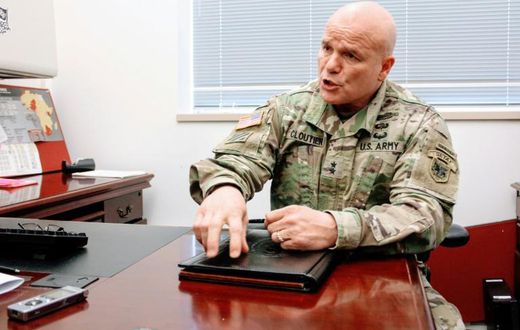 Major General Roger Cloutier, head of the US Army Africa command