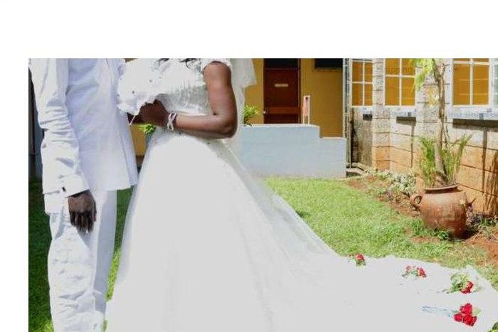 Florence Adenyi during her Wedding