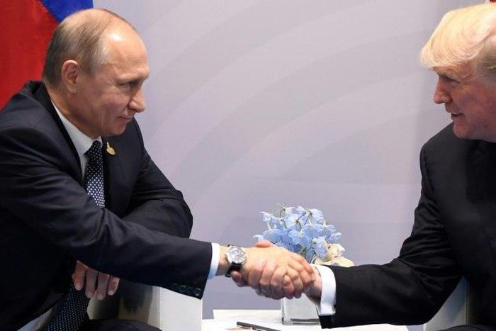 US President Donald Trump held talks with his Russian counterpart Vladimir Putin on the sidelines of the G20 summit in Hamburg, on July 7, 2017