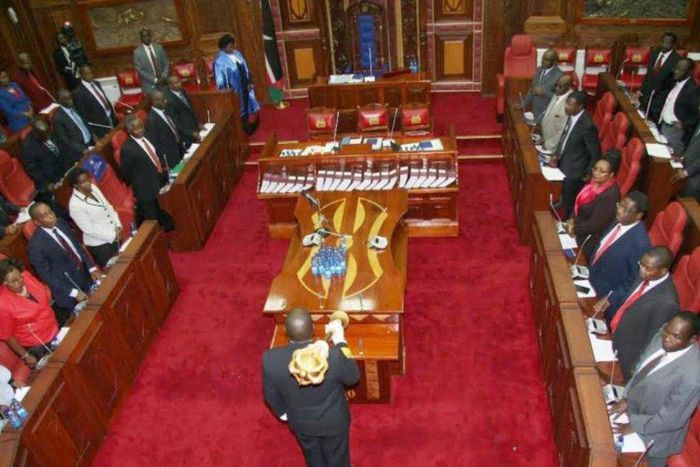 The Senate in session