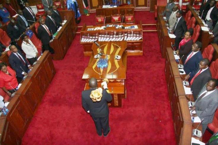 The Senate in session