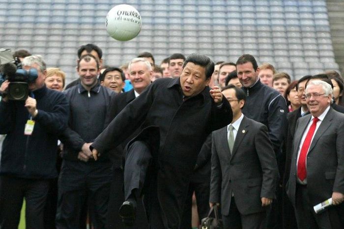 Chinese football has been on a roller-coaster since President Xi Jinping (pictured during a visit to Dublin) declared soon after coming to power in 2012 that he wanted to make the country a football power