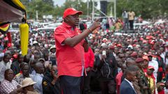 President Uhuru Kenyatta during a campaign rally at Bomet on Friday, June 16, 2017.
