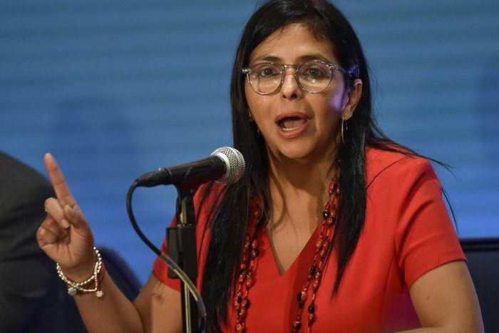 Venezuelan Foreign Minister Delcy Rodriguez lashed out at countries that supported a US-backed regional plan to address its raging crisis