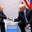 US President Donald Trump -- shown here with Russia's President Vladimir Putin at the G20 summit in Germany in July -- has long argued for better ties with Moscow