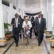 File image of Nairobi Hospital CEO Gordon Odundo with First Lady Margaret Kenyatta