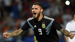 Mauro Icardi scored his first goal for Argentina last month