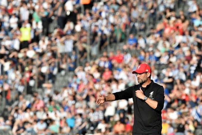 Liverpool's German manager Jurgen Klopp says Andrew Robertson is pushing to make his debut in Saturday's Premier League clash with Crystal Palace