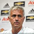 Coach Jose Mourinho speaks at a press conferenece following a Manchester United Open Training Session at the University of California (UCLA), July 14, 2017 in Los Angeles, California