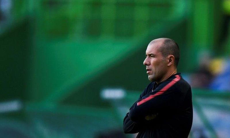 Monaco's head coach Leonardo Jardim looks on during the friendly match Sporting CP vs AS Monaco at Alvalade stadium on July 22, 2017