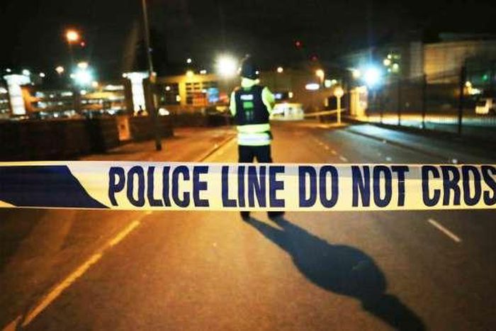 Image of a crime scene blocked by the police