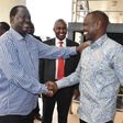 Opposition leader Raila Odinga with DP William Ruto in Kisumu