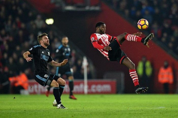 Southampton's midfielder Cuco Martina (R), pictured in action in 2016, captains Curacao at international level