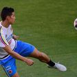 Colombia's midfielder James Rodriguez controls the ball during a training session at the New Condomina stadium in Murcia on June 6, 2017 on the eve of their friendly match against Spain