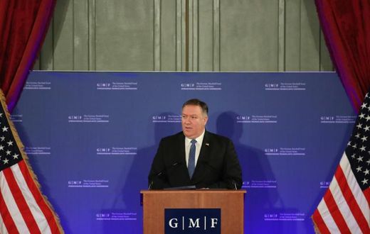 During Tuesday's visit to Brussels, Secretary of State Mike Pompeo took aim at European critics who accuse the US of undermining global institutions