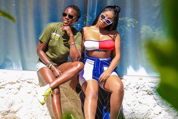 Akothee with Victoria Kimani. Singer Akothee. Post your achievements and I will engage you further – Akothee to Nyakundi