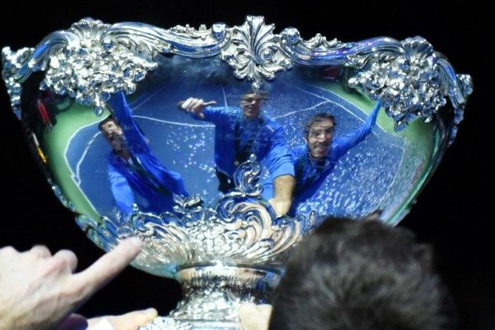 Argentina celebrate their Davis Cup final victory against Croatia in Zagreb in November 2016