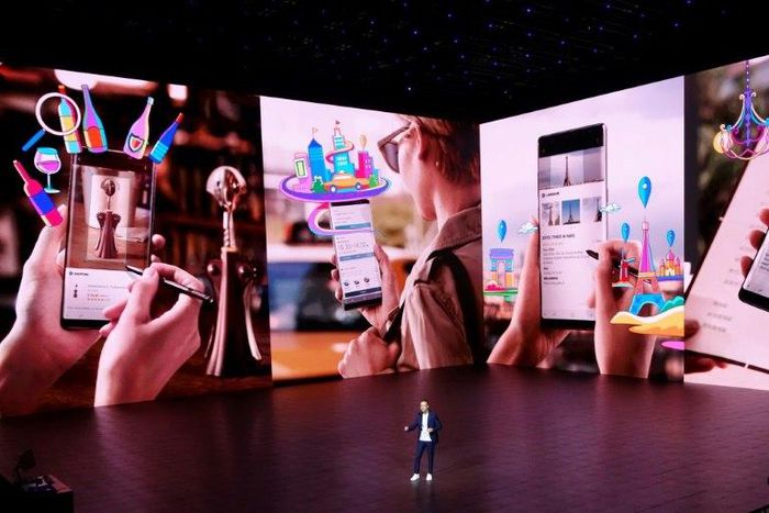 Samsung's director for product marketing Jonathan Wong described the Galaxy Note 8 as it was unveiled at an event in New York