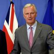 Britain's Brexit Minister David Davis (L) and European Union Chief Negotiator in charge of Brexit negotiations Michel Barnier pictured prior to their meeting at the European Union Commission headquarter in Brussels on July 17, 2017