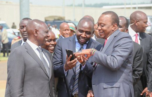 Senator Murkomen with President Uhuru Kenyatta and DP William Ruto