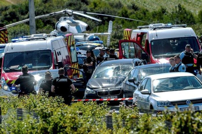 The car used in Thursday's attack on soldiers just outside Paris was tracked down within hours on the A16 motorway, in northern France