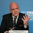 FIFA President Gianni Infantino gives a press conference at the 67th FIFA Congress in the Bahraini capital Manama on May 11, 2017