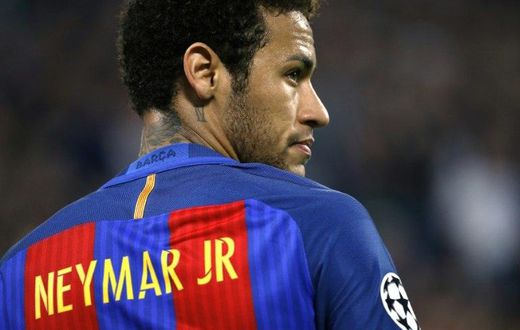 Barcelona's Brazilian forward Neymar looks on during the UEFA Champions League quarter final first leg football match against Juventus April 11, 2017