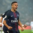 Paris Saint-Germain's Marquinhos celebrates after scoring against Marseille during a French league match in February 2017