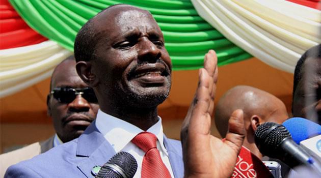 Sossion addressing the media in a past event(Capital FM)
