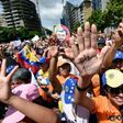 Thousands of opposition activists take part in a demonstration marking 100 days of protests against Venezuelan President Nicolas Maduro in Caracas, on July 9, 2017