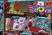 A photo of African wear fabrics [Photo/Elizabeth Angira]