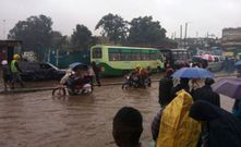 File image of a flooded section of the road after heavy rains in Nairobi
