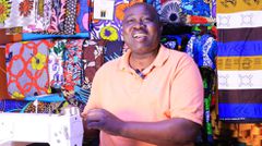 Edward Otieno, sewer, says that he has witnessed seen profits grow, and his network expand beyond borders [Photo/Elizabeth Angira]